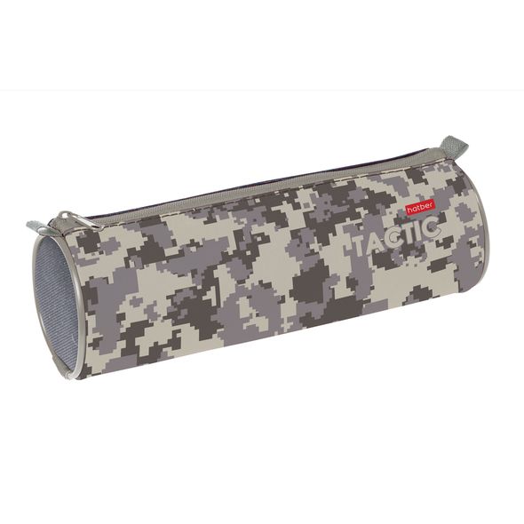 Пенал-Тубус Hatber 210х70мм на молнии -Military style-  в индив.упак. , 